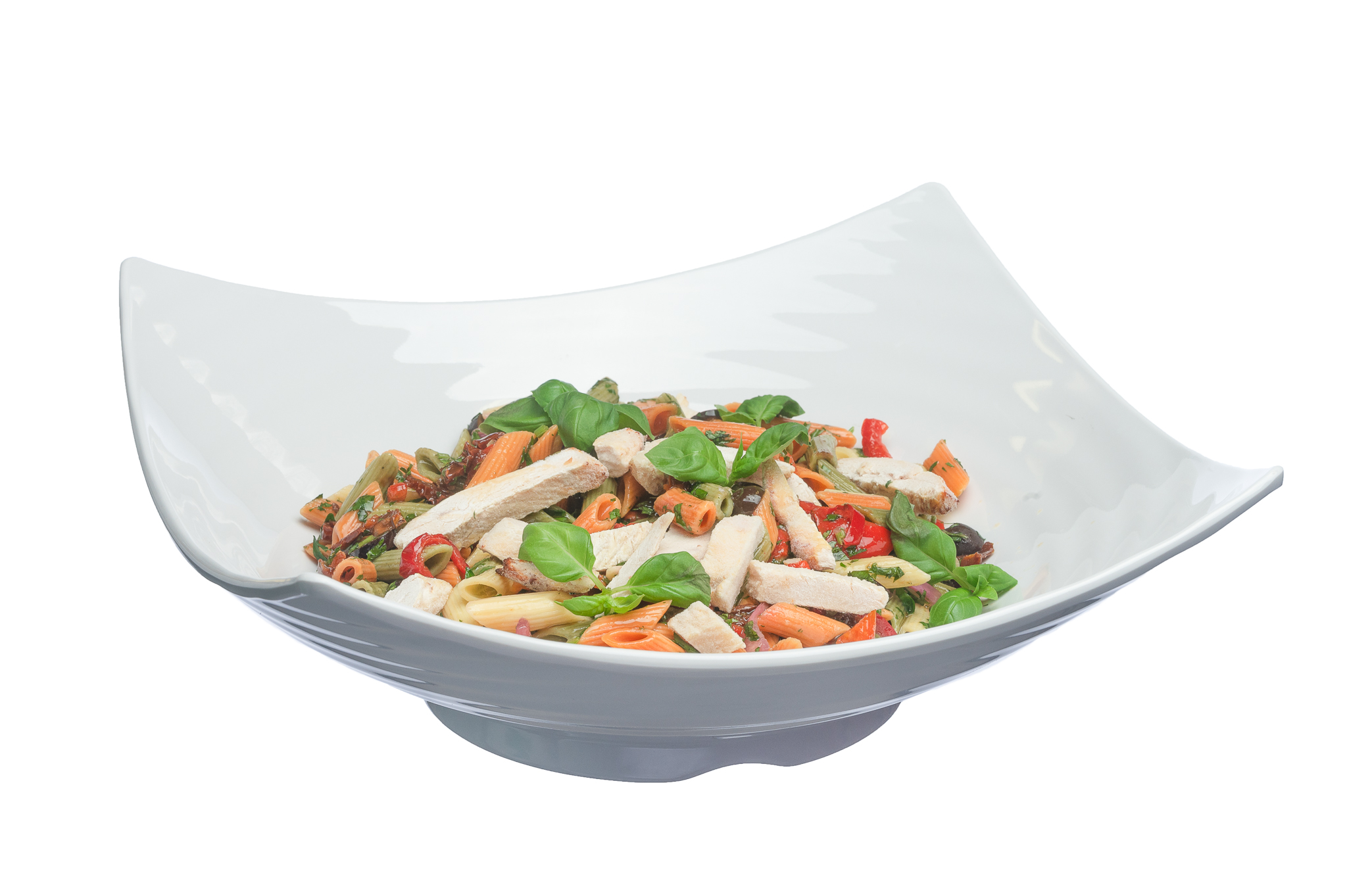 Välimeren pastasalaattia ja paahdettua broileria M